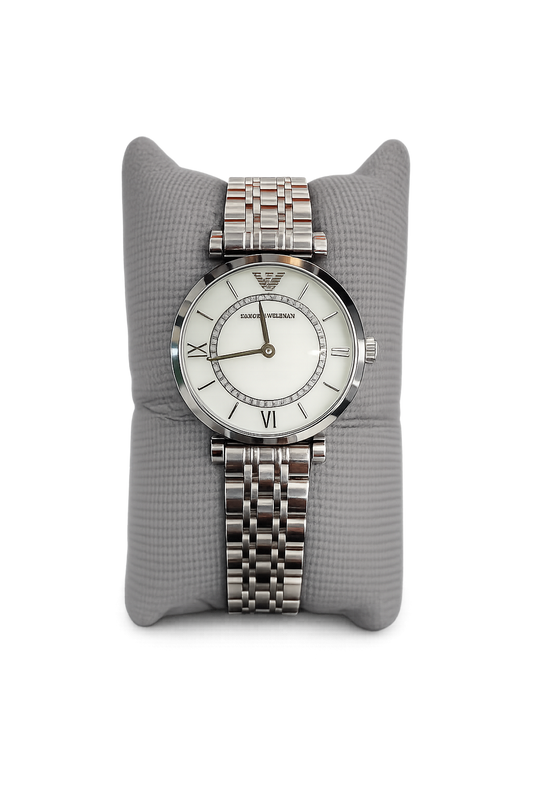 Armani White Dial