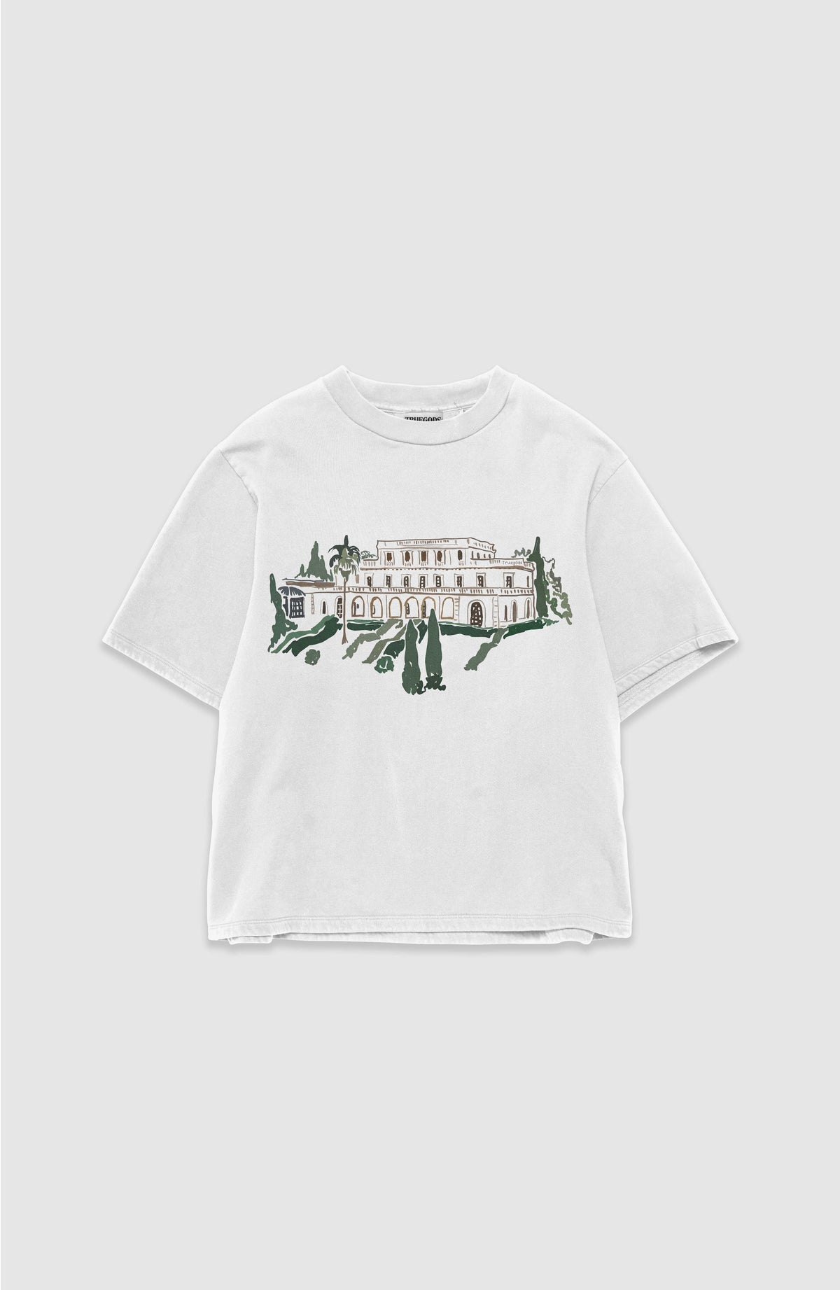 The "Tragedy Ltd." Manifesto Tee (Beige)