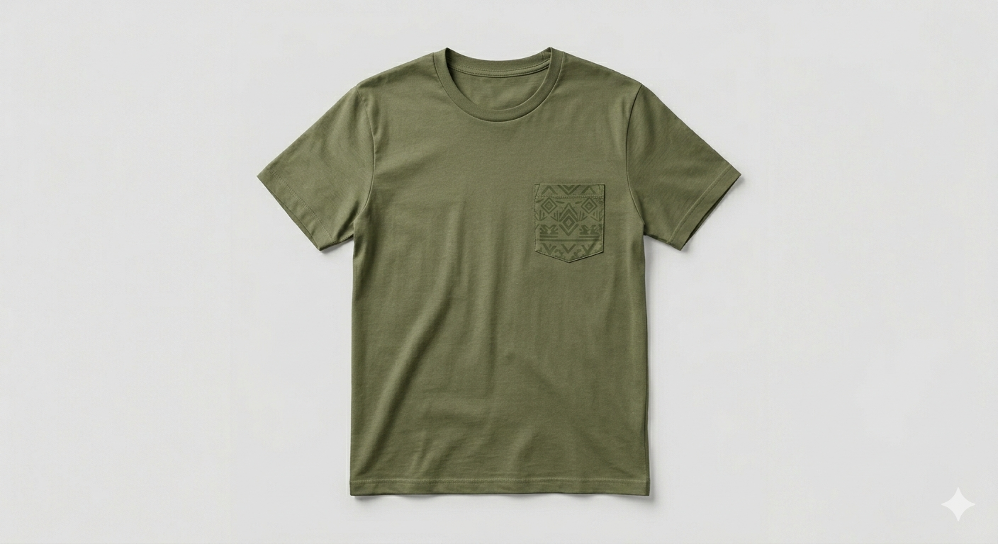 Cross Print Heavyweight Tee