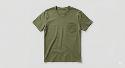 Cross Print Heavyweight Tee