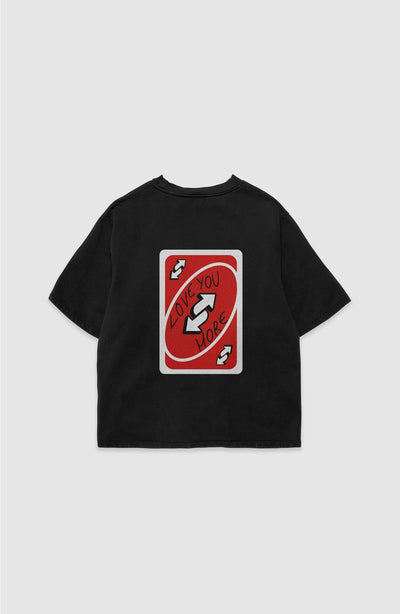 UNO Reverse Card Tee (Black):